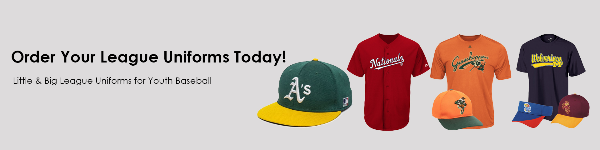 YOUTH BASEBALL JERSEYS AND UNIFORMS